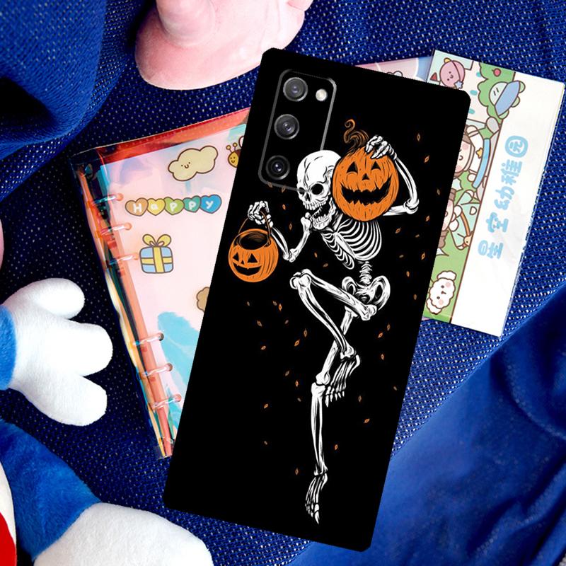 Halloween Pumpkin Case For Samsung Galaxy S26 Ultra S24 S23 S22 S21 S25 Ultra S10 S20 Plus S25 FE Cover Funda