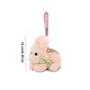 Decoration Plush Bow Rabbit Keychain Plush Material Bunny Bag Pendant Stuffed Keychain  Couple