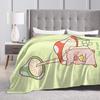 Cartoon L-Lulu Pig  Blanket Quality Warm  Throw Blanket Spring Airplane Travel Living Room Pattern Bedspread