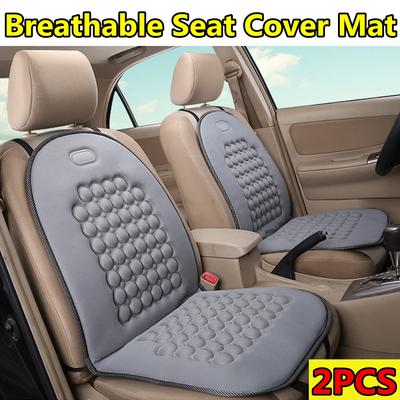 UNIVERSAL COMFORTABLE CAR VAN SEAT CUSHIONS COVER BLACK MASSAGE HEALTH Quality