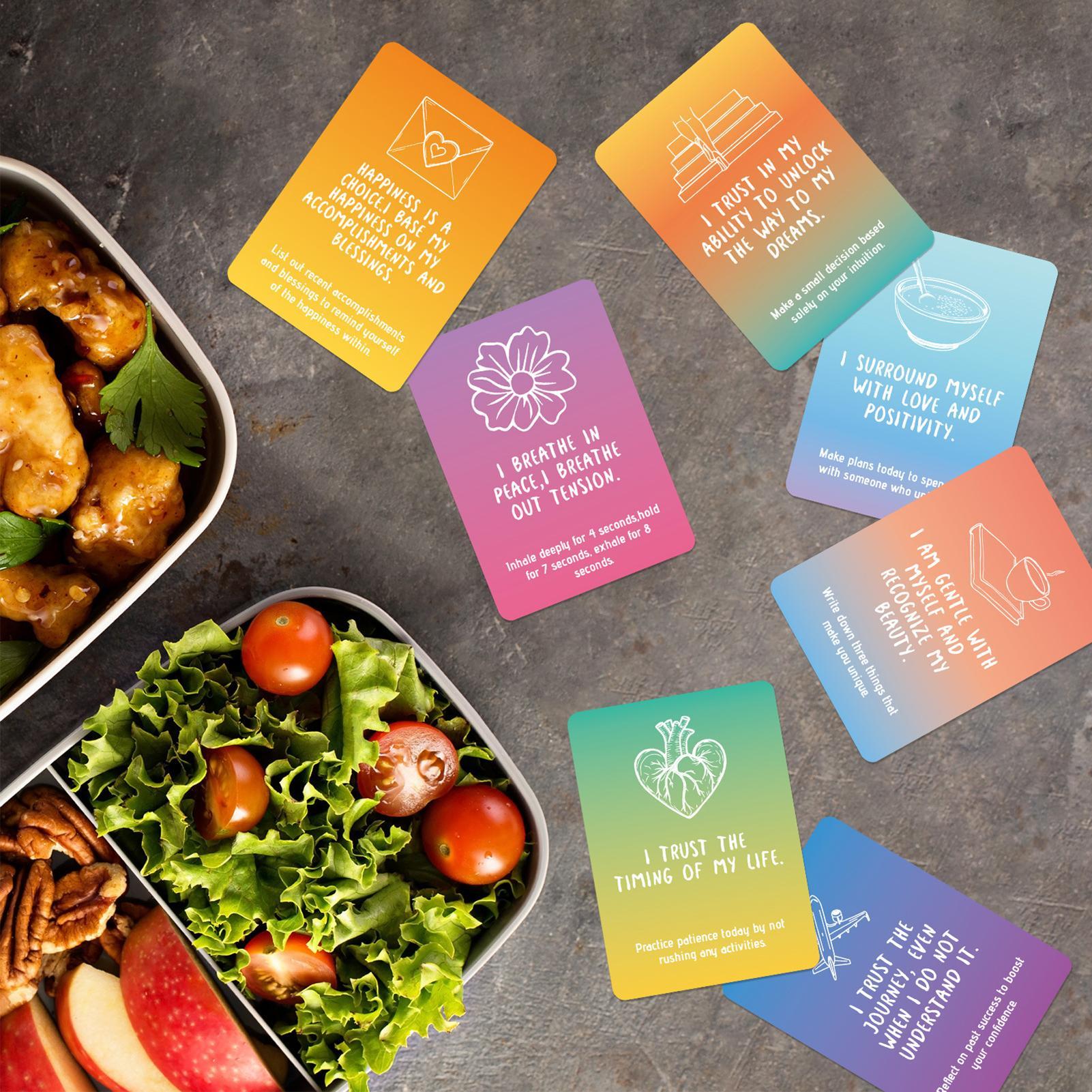 50Pcs Positive Affirmation Cards with Motivational Messages Stress Relief Self-Care Positive Energy Self-Motivation Cards China Mainland