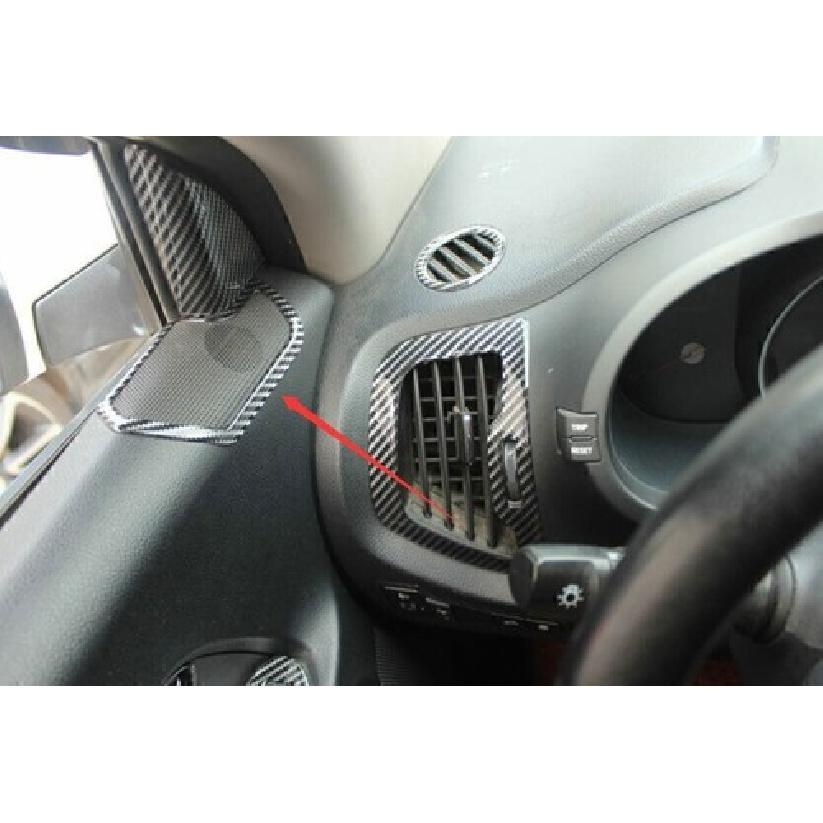 For Kia Sportage R 2011-2016 Real Carbon Fiber Inner Door Speaker Sound Frame