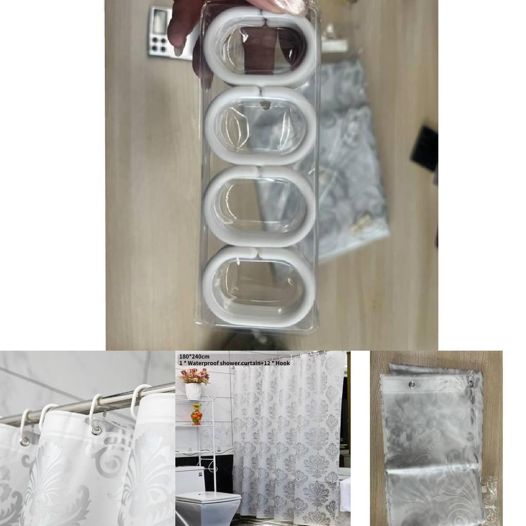 Classic European Peva Waterproof Shower Curtain With Mold Resistant Design For Home Use And Bathroom Privacy