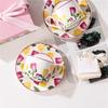 Tulip Ceramic Coffee Cup & Saucer Gift Set