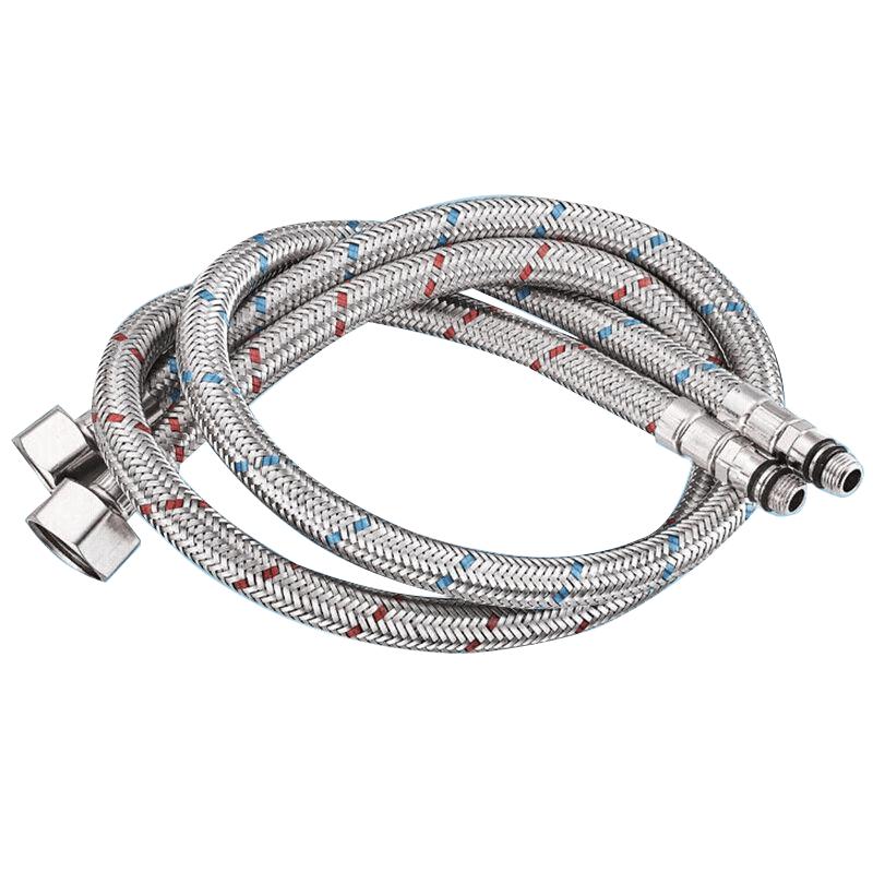 Vanward 304 Stainless Steel Braided Faucet Supply Hose M10/4-point Universal