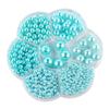 3/4/5/6/8/10/12mm Gemischte Box mit Löchern ABS Imitation Perle Meerjungfrauen-Illusions-Farbverlauf Kunststoffperle DIY-Material