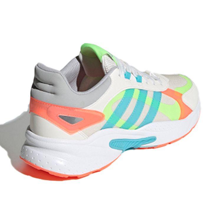 Adidas Neo Crazychaos Shadow Mesh Fabric Comfortable Thick Sole Shock Absorption Low Top Dad Shoes Men Sneakers Blue Green Orange FY5991