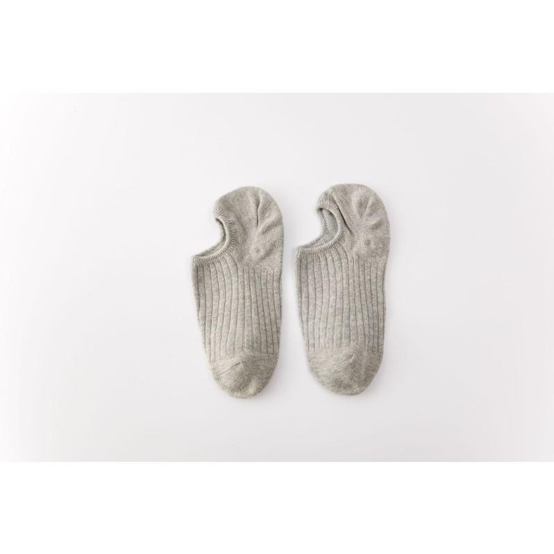 

Женские весенне-летние невидимые носки-следки, противоскользящие силиконовые невидимые женские носки, носки из чистого хлопка 1 pair светло-серый