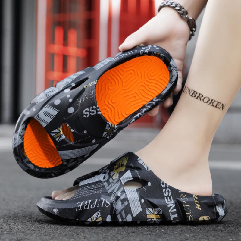 Módní pánské pantofle pro volný čas plážové boty protiskluzové sandály s měkkou podrážkou