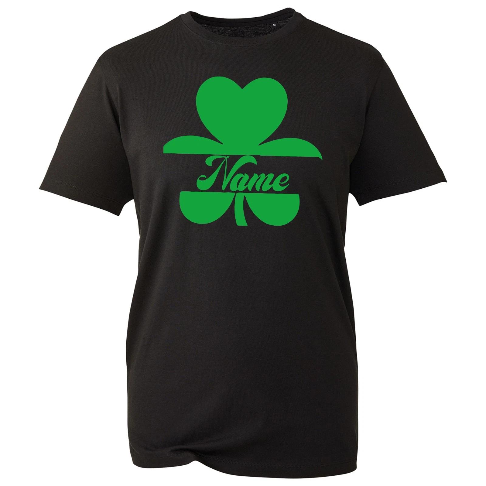 Personalised Shamrock St Patrick s Day T-Shirt, Irish Paddys Unisex Gift Top S