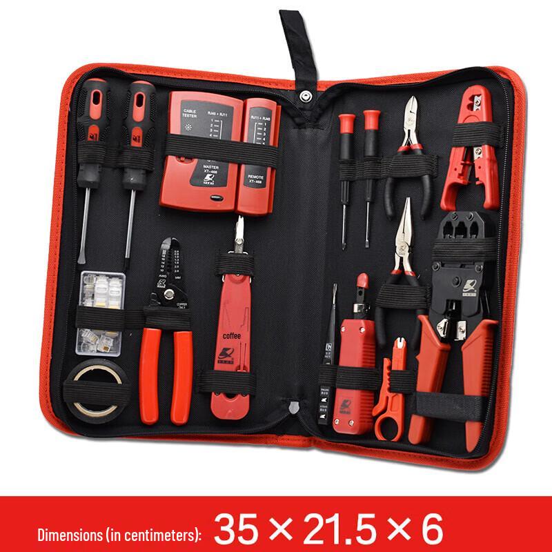 Kafwell 37-Piece Professional Network & Electronics Tool Kit