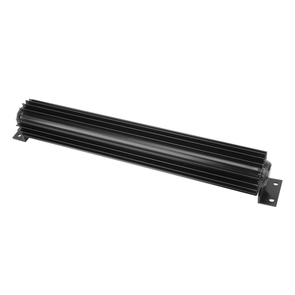 18in Aluminum Finned Transmission Oil Cooler Fast Cooling Anodized Universal Fit for Car Truck