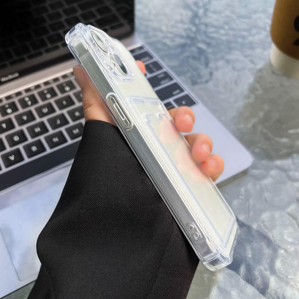 Pouzdro na telefon na kartu pro iPhone 11 13 XR 15 14 Pro Max iPhone 12 16 7 8 Plus XS Max Samsung S24 S23 A15 A55 A05 A54 Redmi 12 13C 13 9 Cartoon Protection