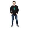 HARRY POTTER Jungen Sweatshirt mit Hogwarts-Wappen, Nebel