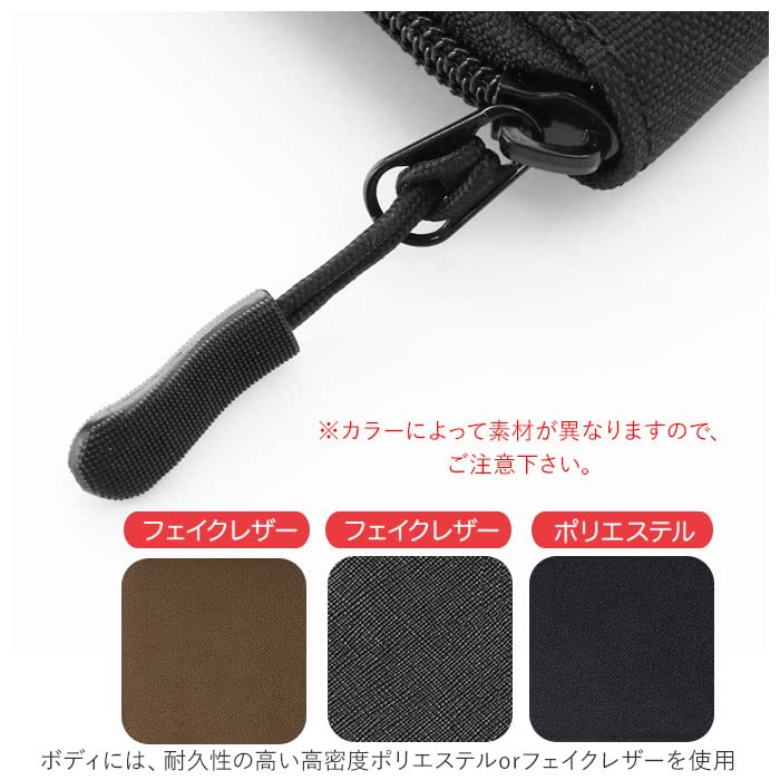 BEN DAVIS Ben Davis and Wallet Matte Zip-Around Wallet, Men's Women's (Free Size, Black)