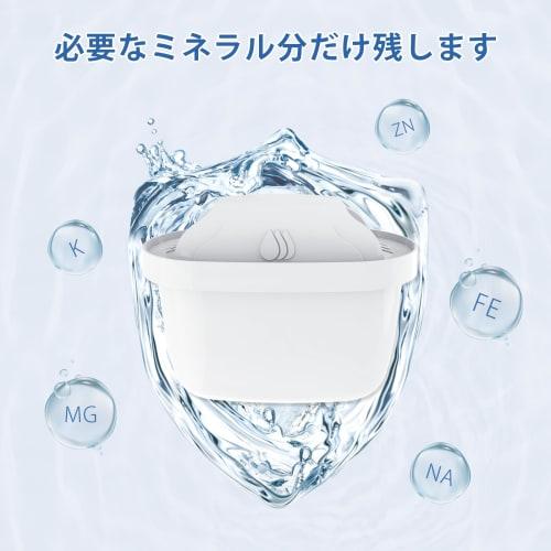 Delippo Replacement Cartridges for Water Purifier Pots, Japanese Specifications, Set of 8, Removes PFOS/PFOA and Fluorinated Organic Compounds (8-Pack