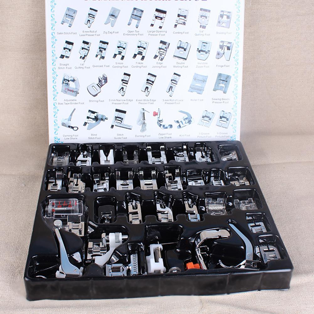 32pcs Domestic Sewing Foot Presser Feet Set Foot Presser Feet Set Sewing Machine Foot Kit for Singer Viking China Mainland