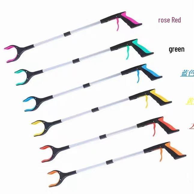 Aluminum Alloy Folding Trash Grabber: Durable Reacher for Household and Sanitation Use
