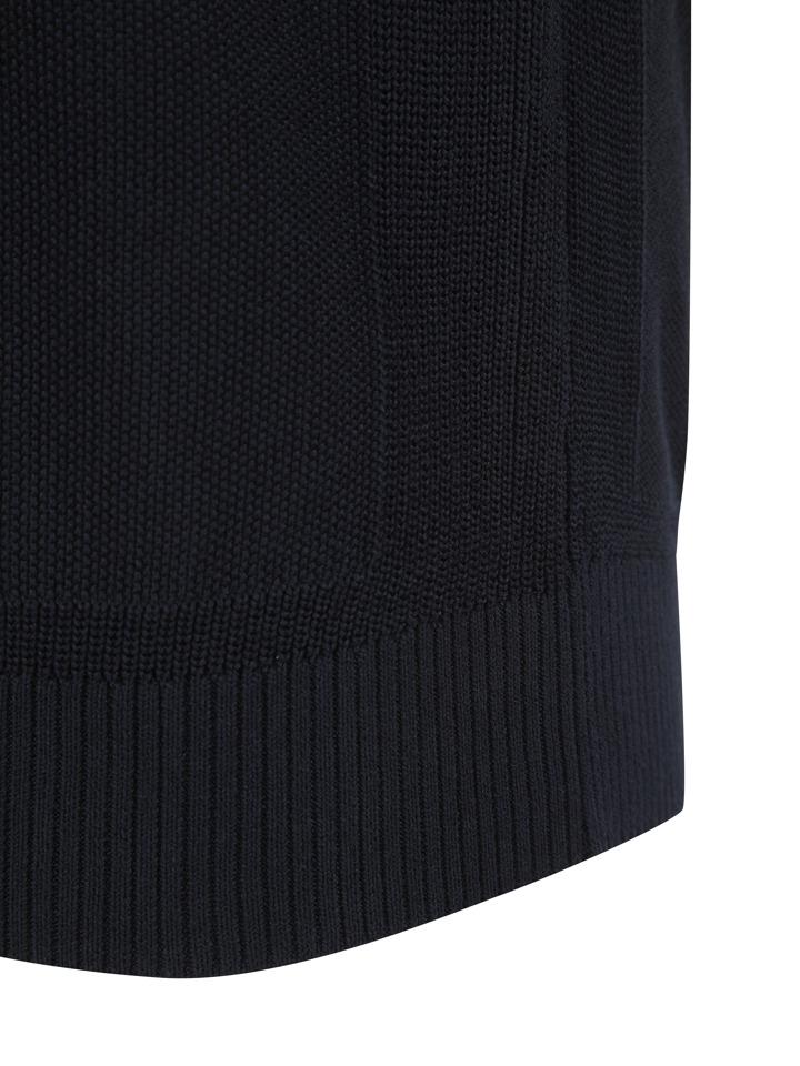 AND Z Men'S) Fine Texture Round Neck Short Sleeve Knit_Bzf2Er1103Nv