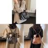 Modern Pu Dualhandle Backpack With Splicing Design For Work And Leisure Use