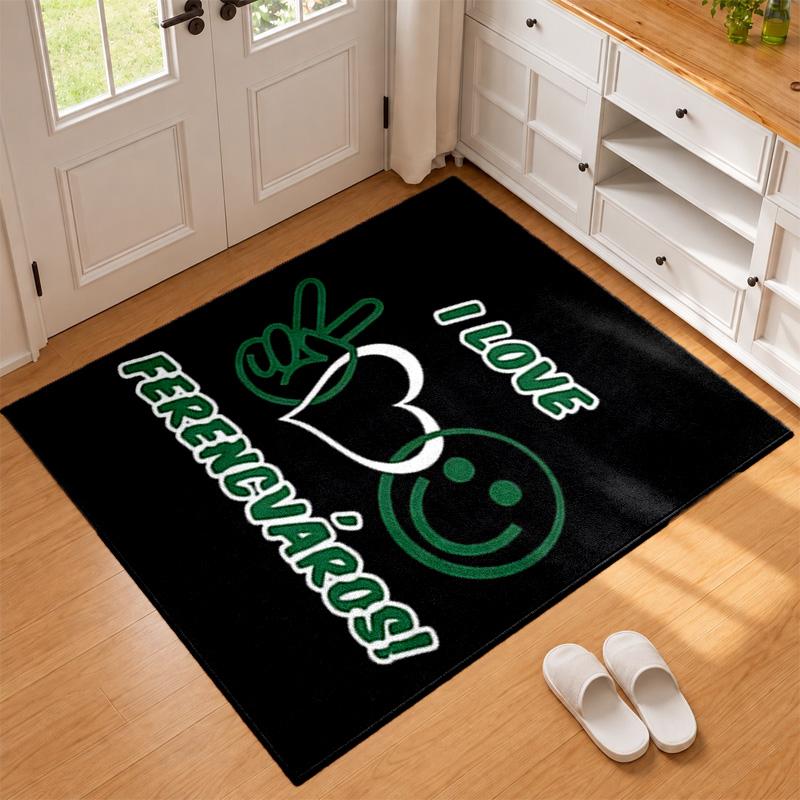 Ferencvarosi TC Carpet Door Mat for Living Room or Bedroom Protective Mat Under Chair Office Decoration Christmas Gift Birthday Present