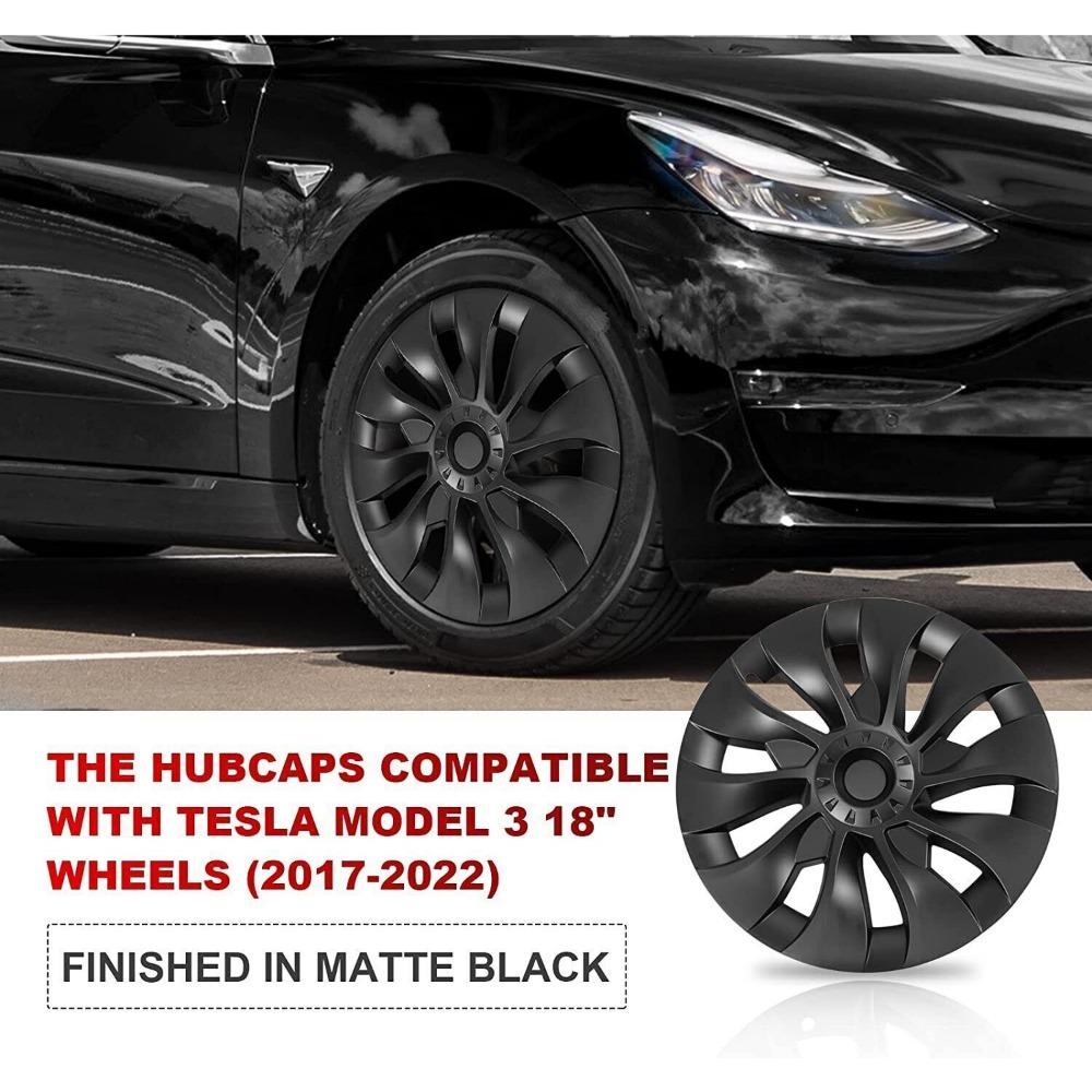For Tesla Model 3 2017-2023 Wheel Protection Covers Hub Caps Fit 18 Inch Wheel