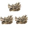 Set of 3 Dragon Head Shape Paracord Pendant Outdoor Equipment Decoration Lanyard Pendant Perfect for Cultural Explorers