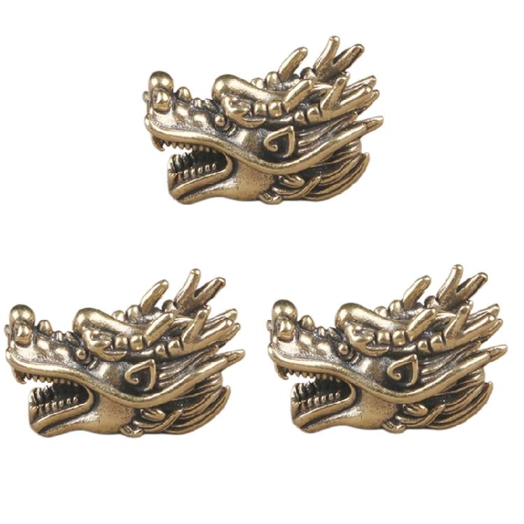 

Set of 3 Dragon Head Shape Paracord Pendant Outdoor Equipment Decoration Lanyard Pendant Perfect for Cultural Explorers