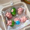 New 3D Piggy Keychain Cute Creative Cute Piggy Series Cartoon Animal Backpack Pendant Couple's Best Friend Gift Accessories
