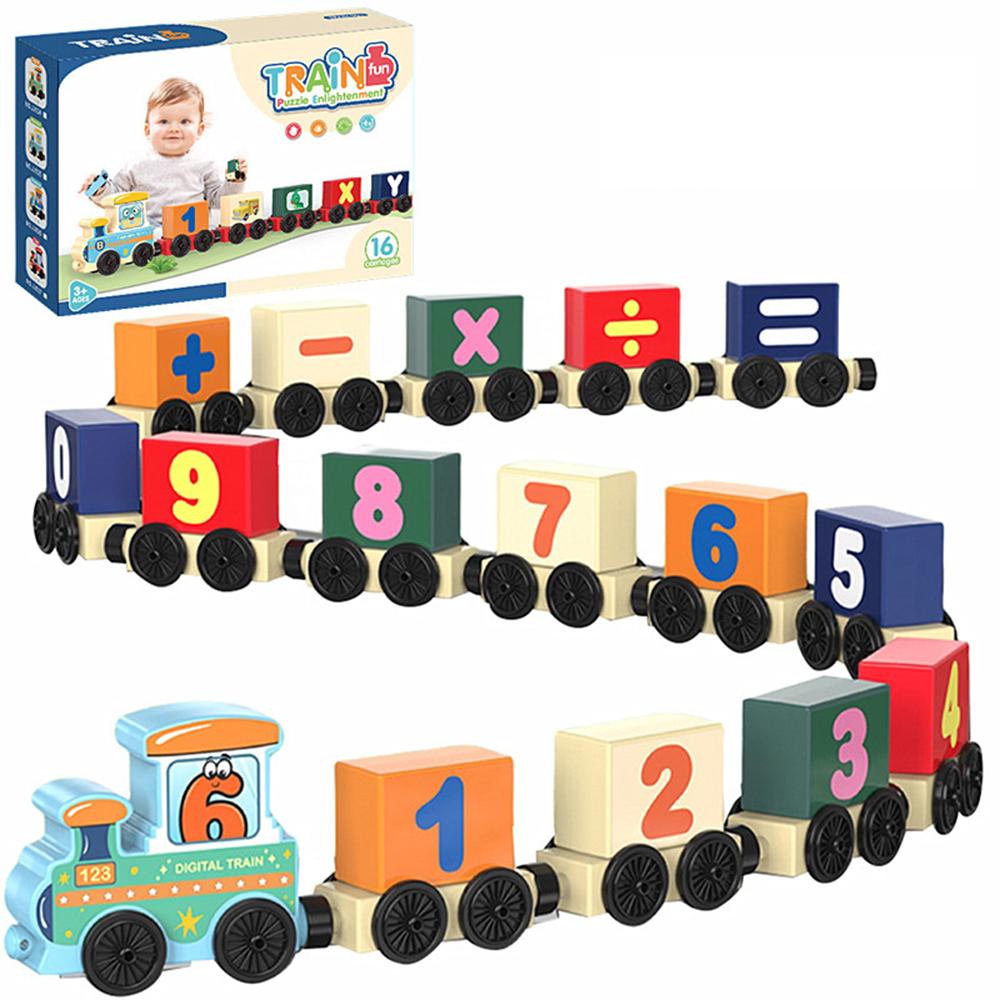 

JJ924-927 Toy Train Sets with Bricks DIY Preschool Educational Toys for Toddlers Random Style A