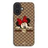 Funda de teléfono - MANIACASE - iPhone 17 - Silicona TPU - Flexible - Minnie Gucci