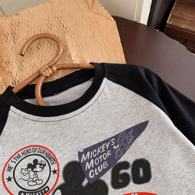 Kids Cotton Long Sleeve T Shirt Spring Autumn Thin Loose Casual Base Layer Top For Boys And Girls