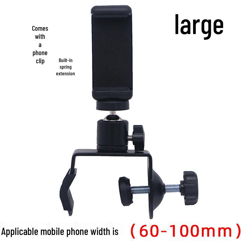 U-Shaped Multi-Functional Phone Clip with 360° Rotating Ball Head