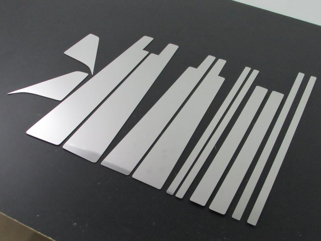 BRIGHTZ Stainless Steel Pillar Panels for BMW bB NCP30 Series 1203 Ultra-Mirror (without Visors) (12-Piece Set) [PIL-SIL-005]
