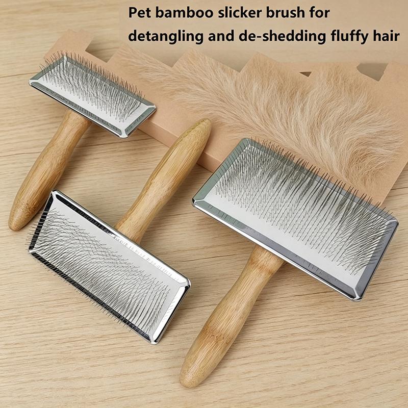 Dog Comb Brush for Dog Long Hair Cat Brush Car Animal Hair Solid Wood Pet Hair Remover Massage Cat Brush Pet Grooming GSZ05