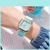 Childrens Square Silicone Quartz Watch With Decorative Dial For School Kids