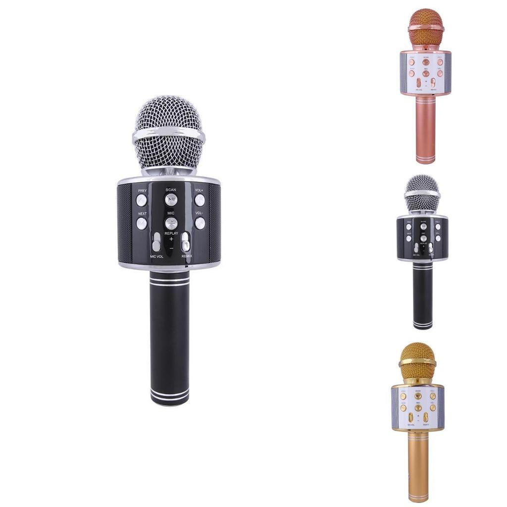 Kabelloses Bluetooth-Mikrofon Handheld Ktv Mini Tragbarer Lautsprecher USB-Player für den Heim- und Ktv-Gebrauch