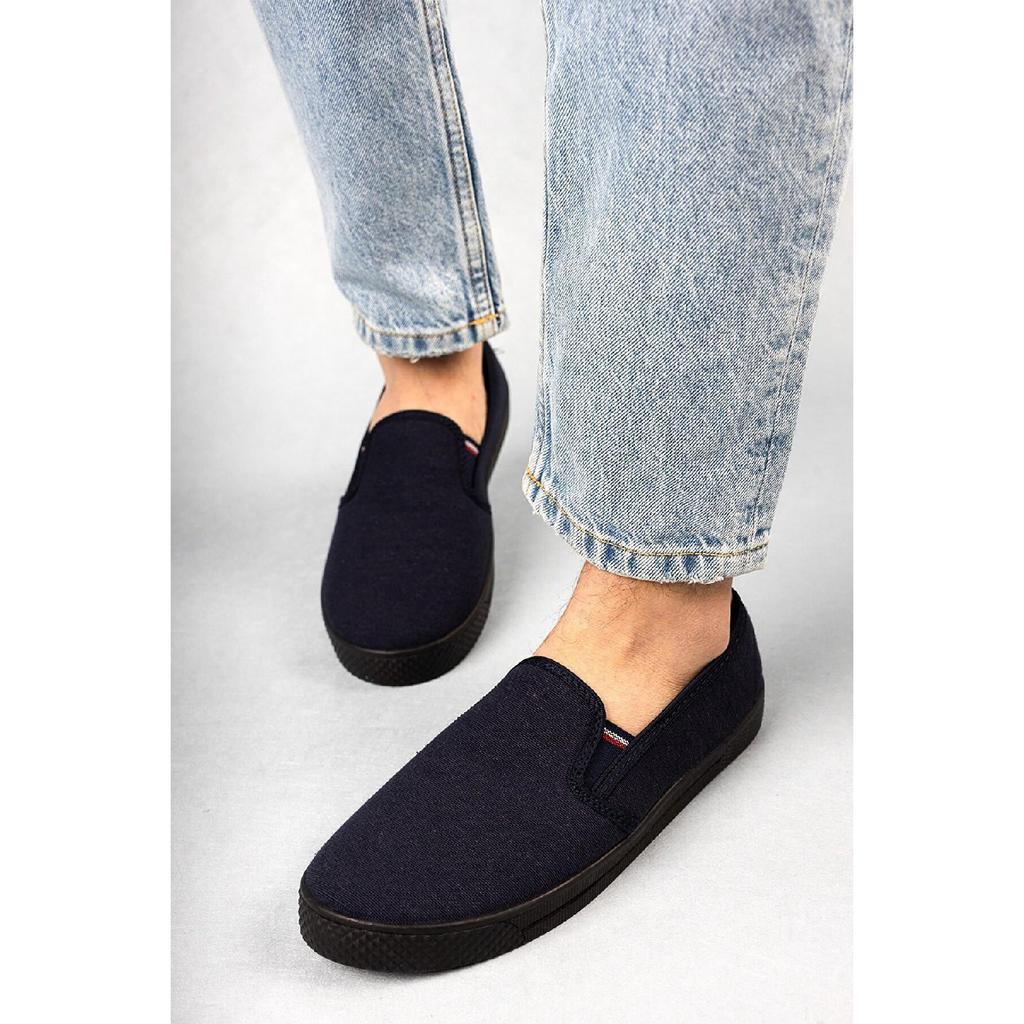 Black - Phantom - Woven Slip-on Men's Shoes