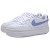 Nike Court Vision Alta Synthetic Leather Comfortable Durable Sneakers Women sneakers White Purple DM0113-105