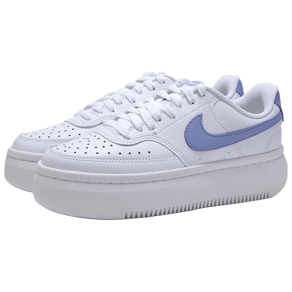 Nike Court Vision Alta Synthetic Leather Comfortable Durable Sneakers Women sneakers White Purple DM0113-105