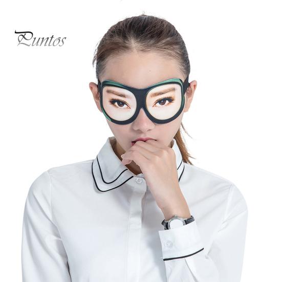 3D Funny Blindfold Sleep Cover Eye Shade Memory Foam Night Sleeping Cover for Travelers Adults Kids Adjustable Sleeping Helper for Home Hotel Plane