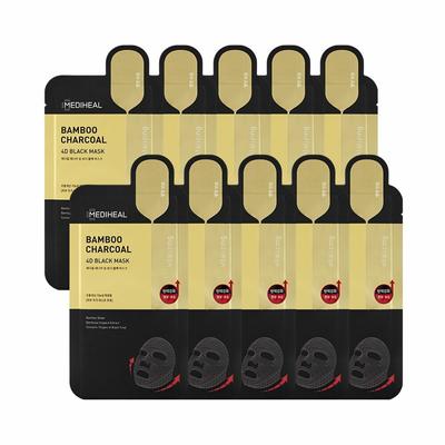 Bamboo Charcoal 4D Black Mask Sheet 10P