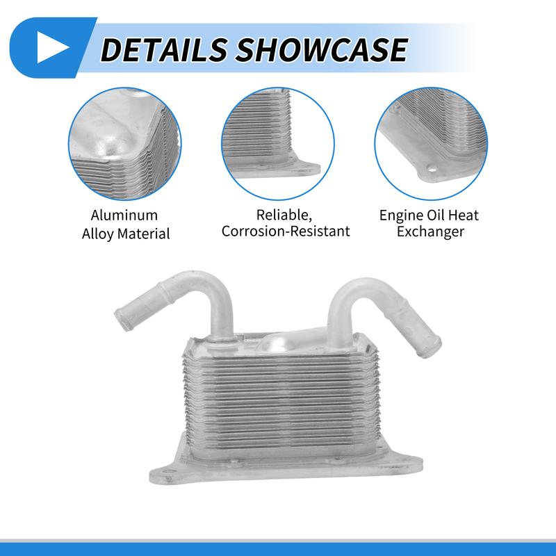 UXCELL Engine Oil Cooler for Nissan Sentra L4 1.6L 2018 No.216063JX0A Aluminum Alloy 1 Pcs Car