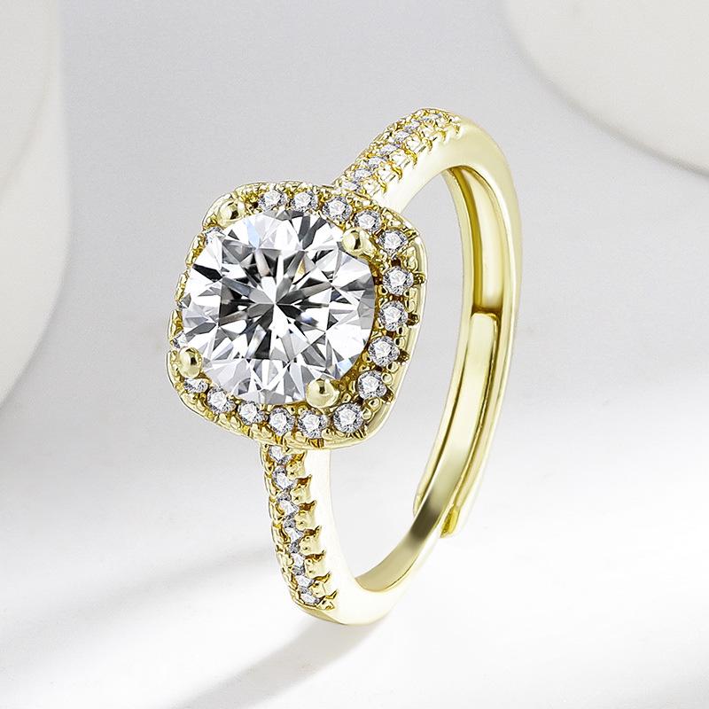 Anillo Princesa de Plata de Ley S925 con Diamante Simuladopara Mujer