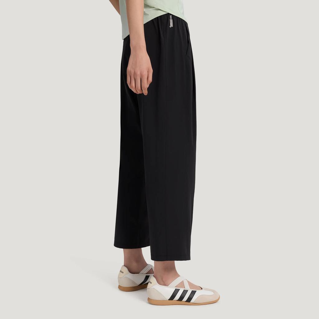 adidas Woven Commuter Casual Loose Flared Mid-Rise Sports Trousers Women Bottoms KZ1574