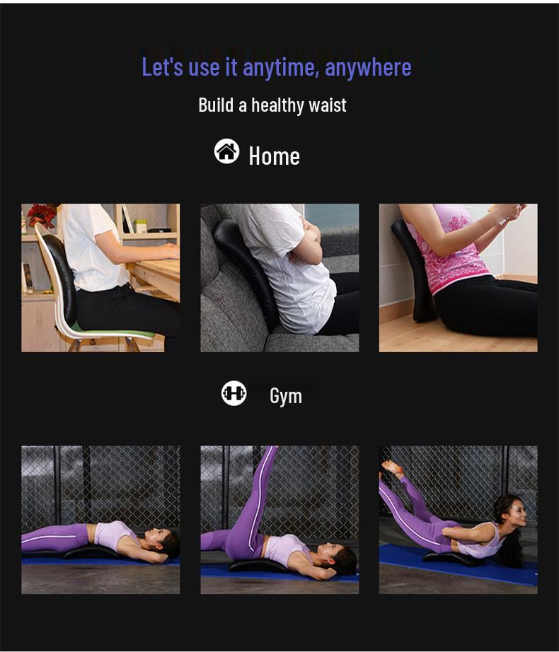 Portable AB Mat Sit-up & Yoga Pad - Abdominal & Back Muscle Trainer