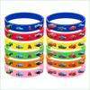 Cars Lightning McQueen Slap Bracelets Silicone Bracelet Celebration Favor Birth Date Gifts Wristbands designed for Children Xmas Celebration Supplies