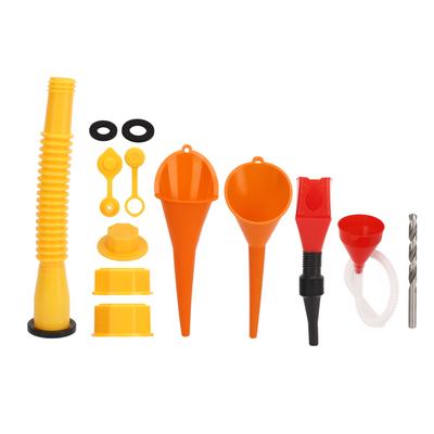 Zestaw wymiennych końcówek do kanistra z gazem, odporny na wycieki, z trwałym lejkiem do tankowania