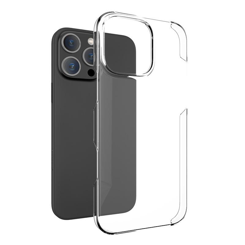 Suitable for Apple IPhone16 Phone Case, PC Transparent Perforated Camera, Scratch-resistant Flip Cover Leather Case and Protective Cover