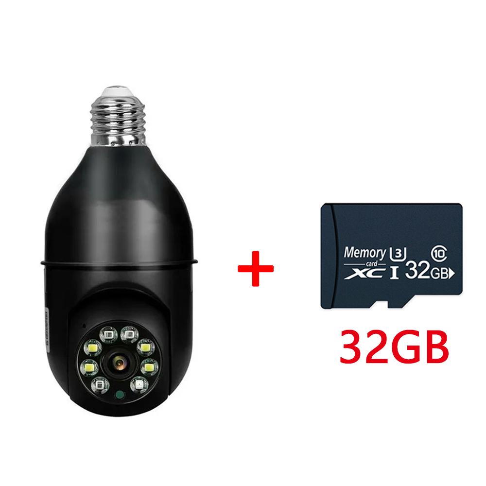New HD 1080P E27 Bulb WIFI Smart Camera Night Vision Two Way Audio Monitor Human Tracking for Home Outdoor Security Protection
